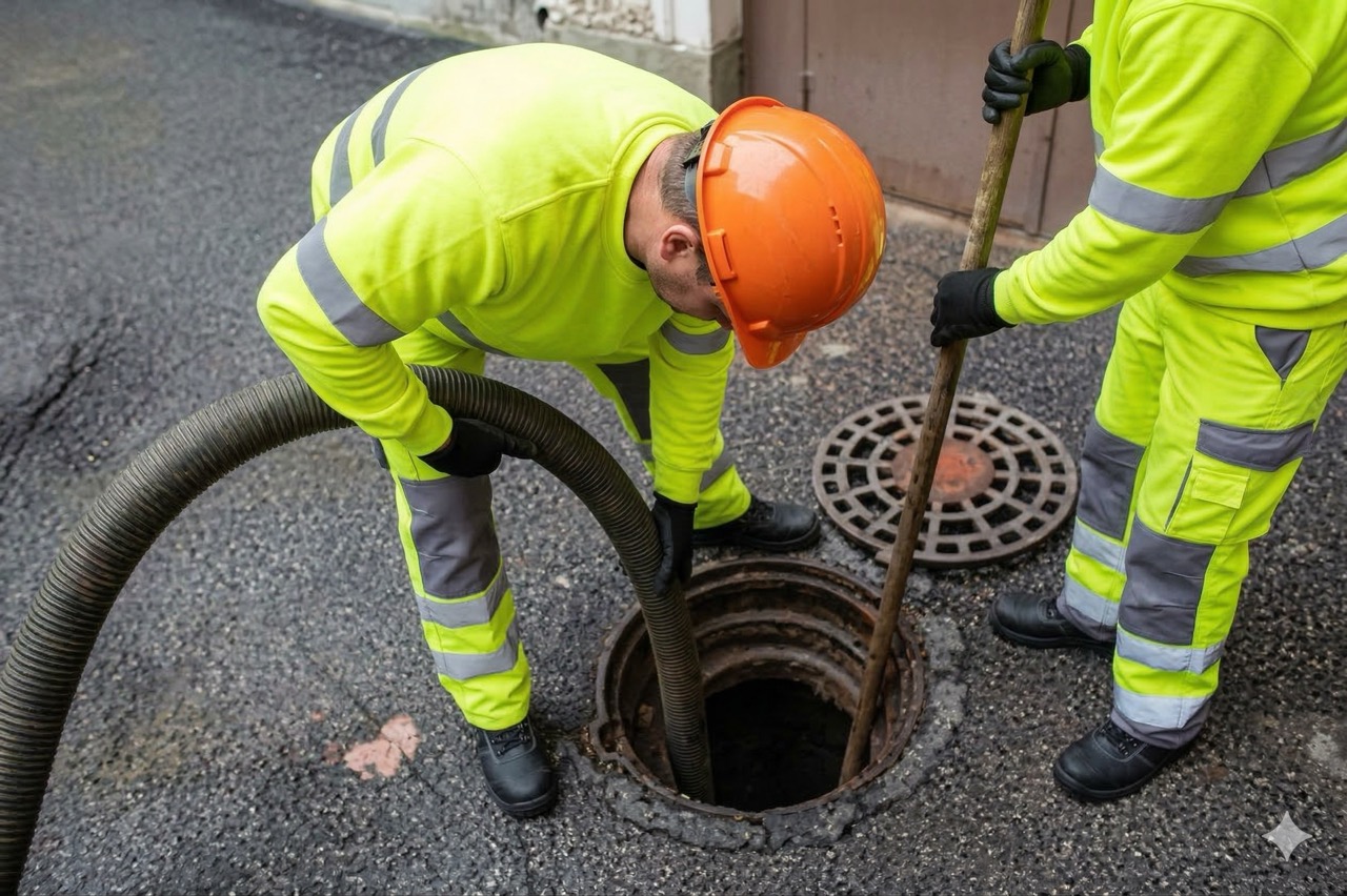 Kanalreinigung mit Spezialfahrzeug
