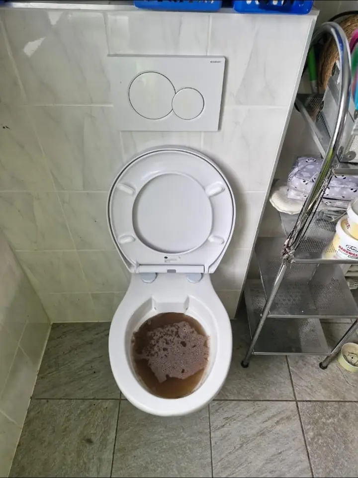 Verstopfte Toilette vor der Rohrreinigung in Köln