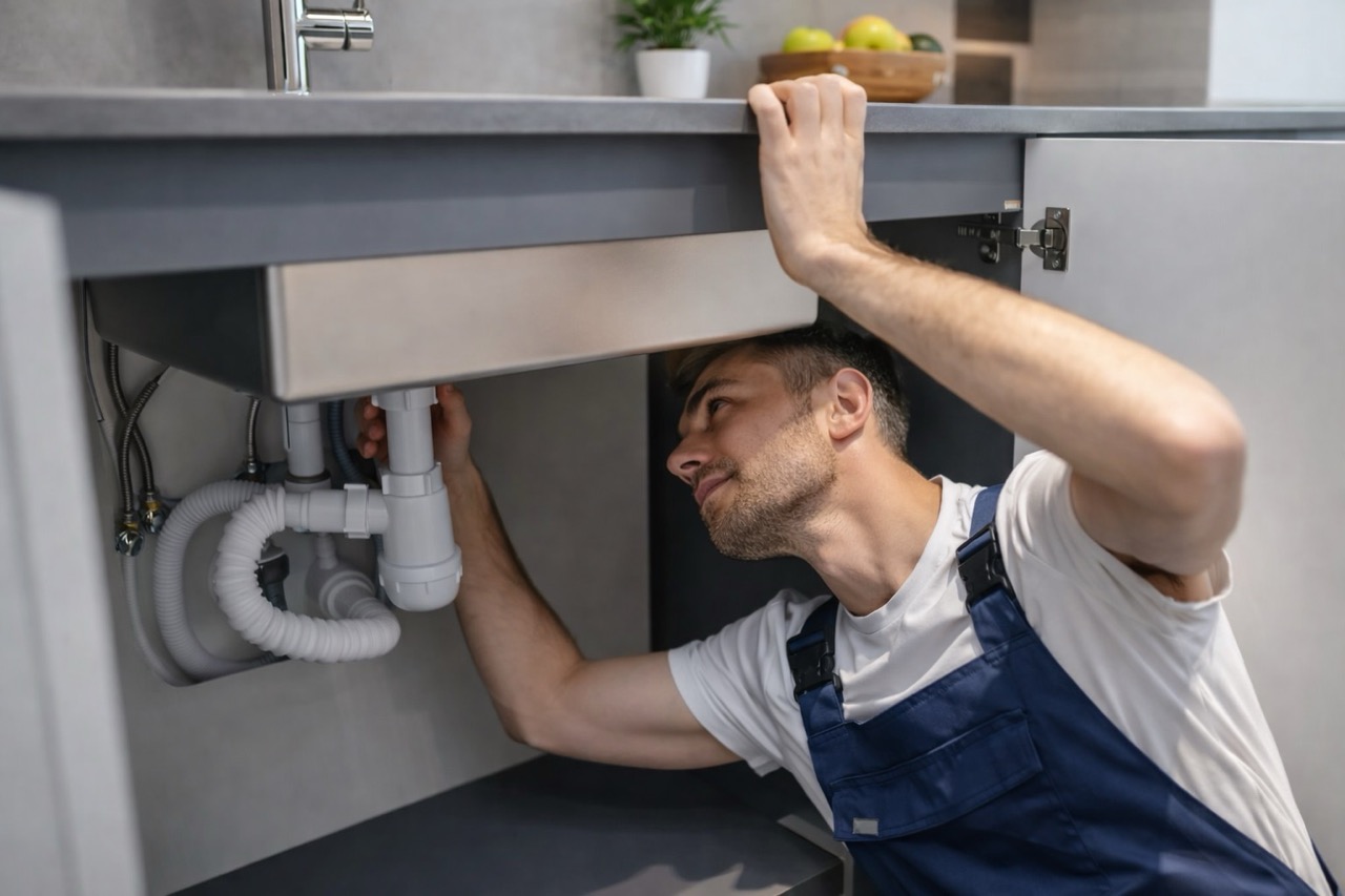 Techniker bei der Rohr- und Kanalreinigung